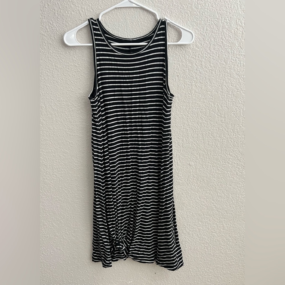 A New Day Black/White Striped Dress Size XS
